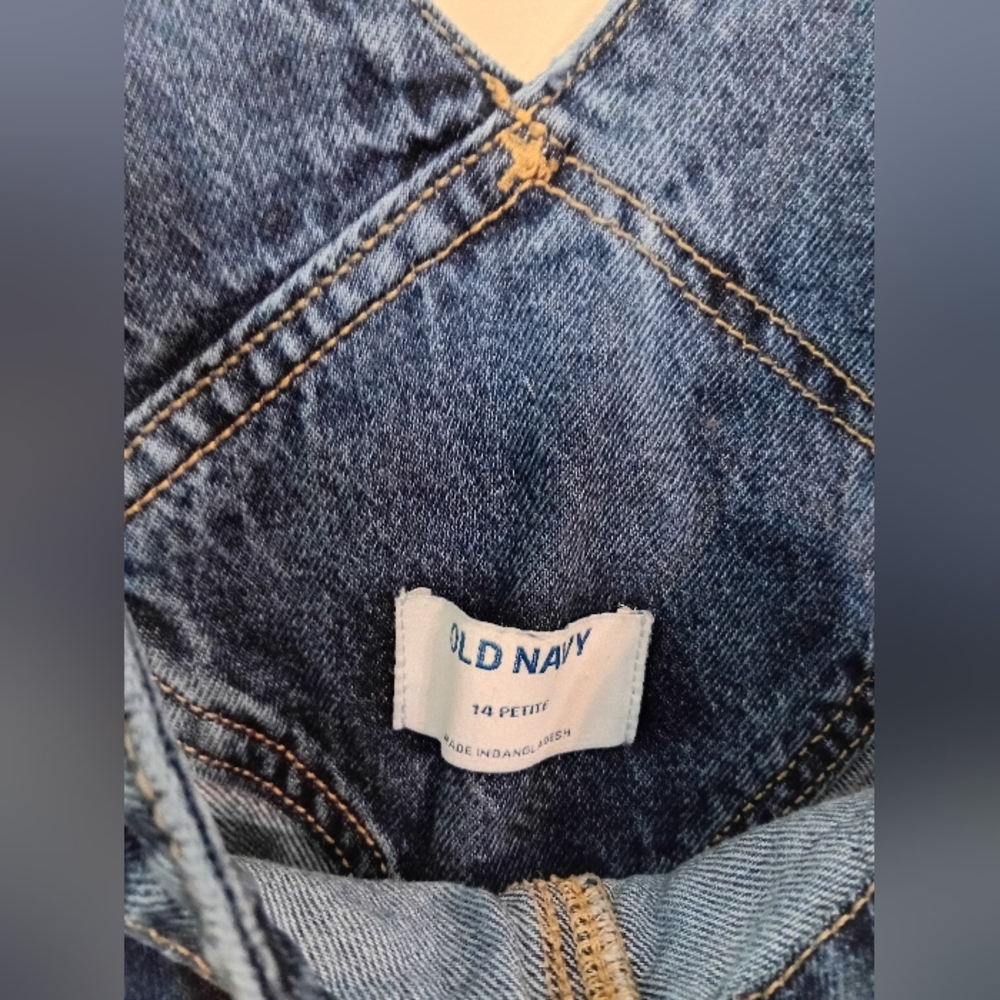 Old Navy Classic Blue Denim Overalls - Picture 5 of 5